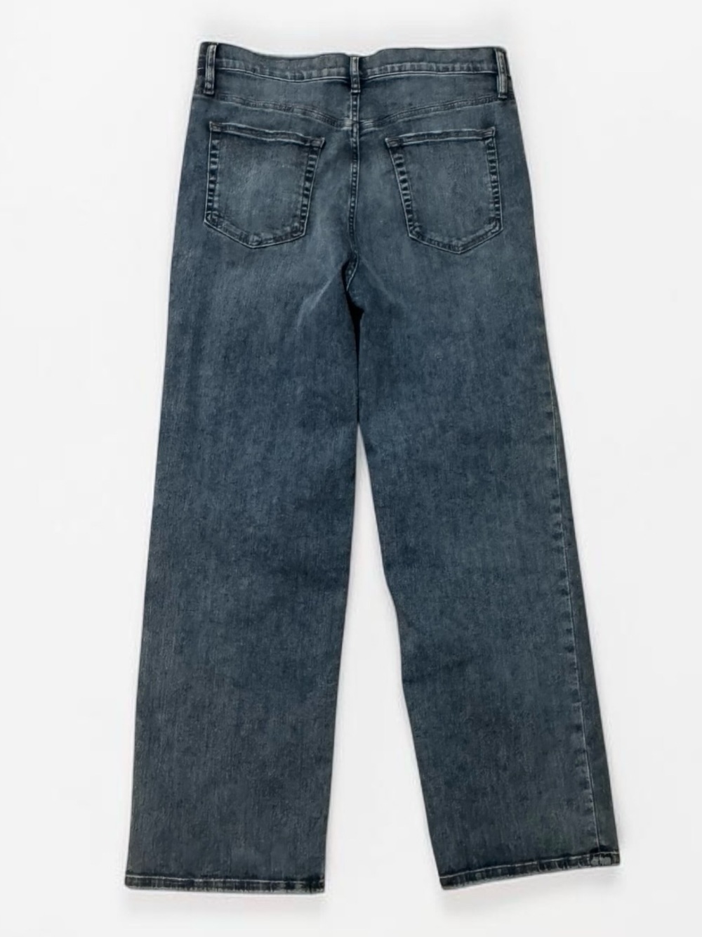 FRAME Le Sleek Straight Denim Jeans Ankle Cropped High-Rise Light Blue 32 Crop - Picture 4 of 8